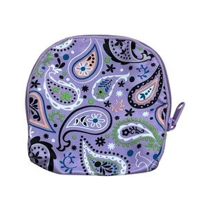 purple paisley pouch